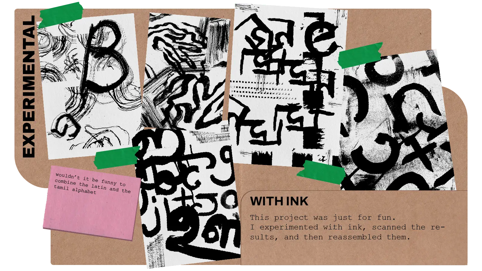 This project is about having fun with ink