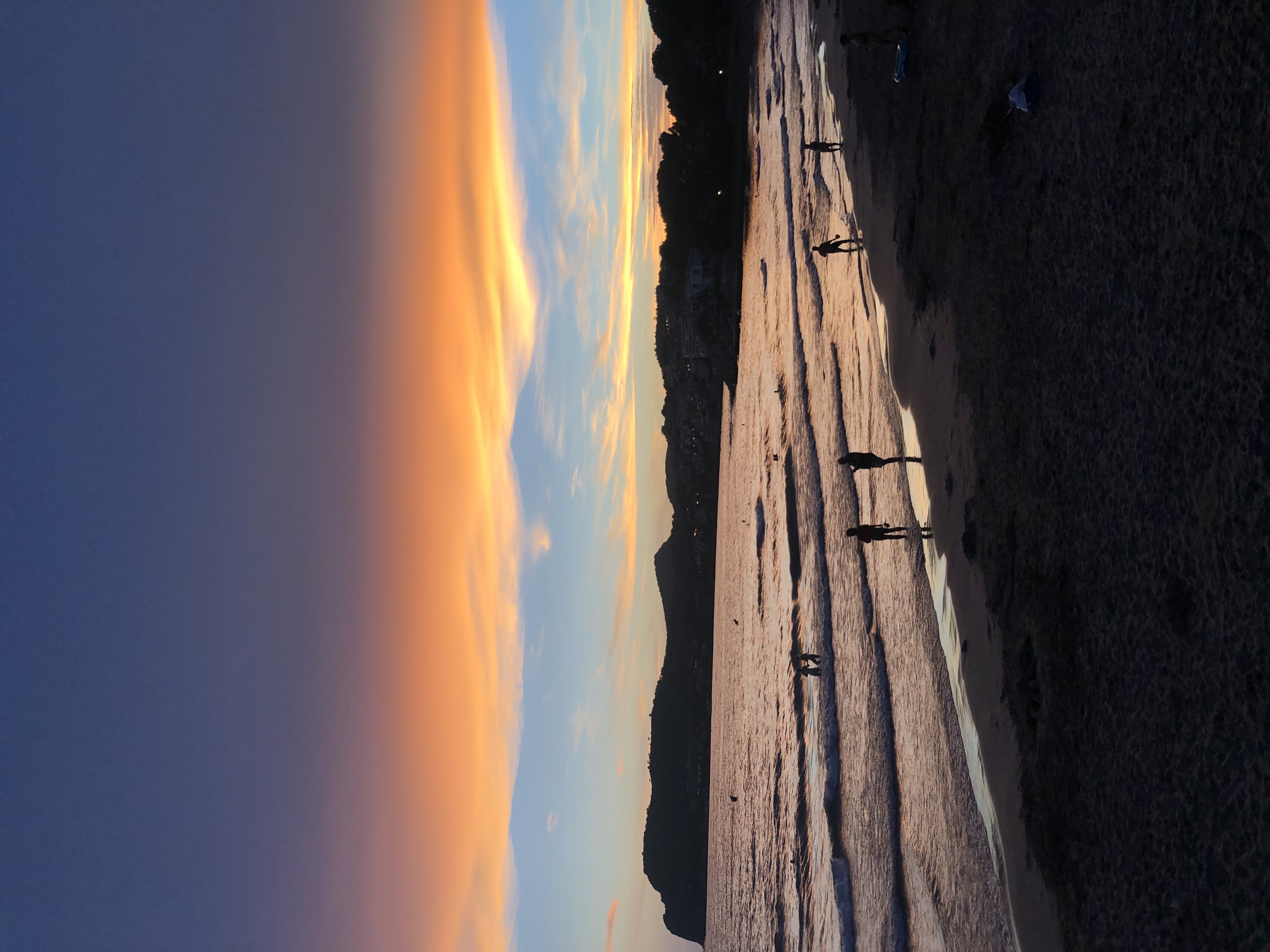 sonnenuntergang am Strand