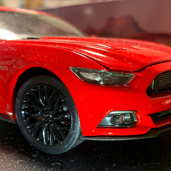 Advent Calender Ford Mustang GT Diorama Closeup