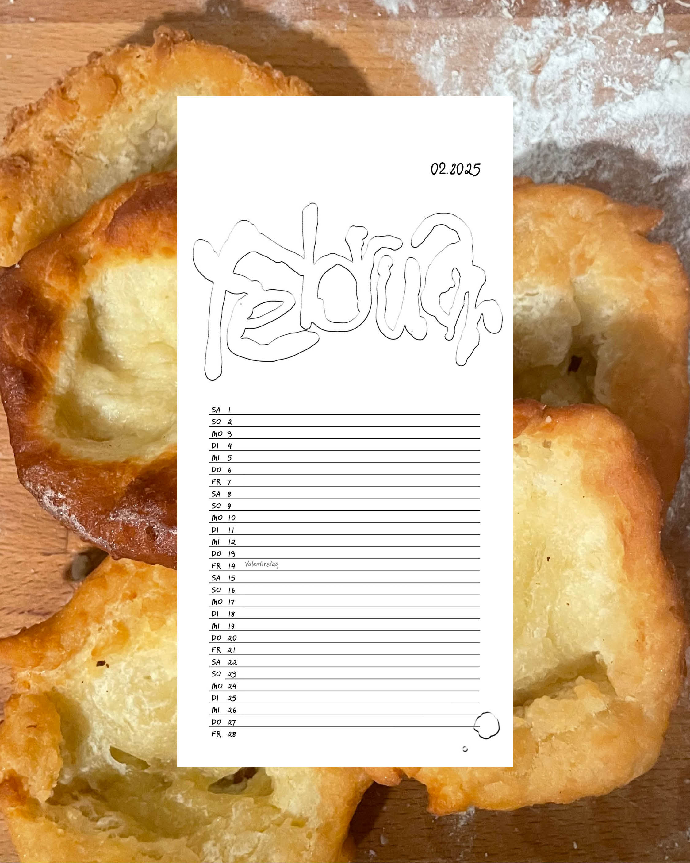 calender sheet