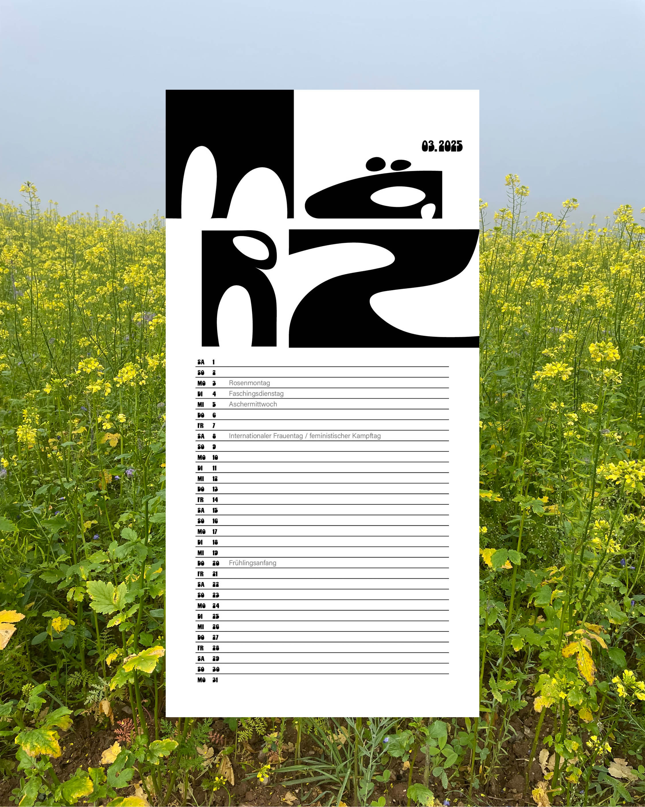 calender sheet