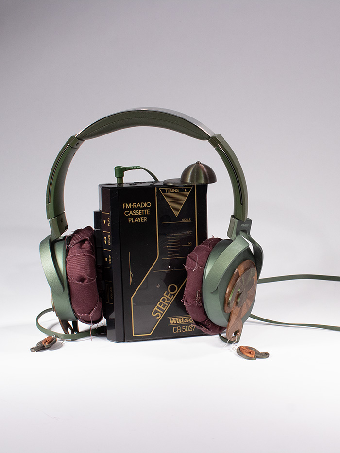walkman with headphones