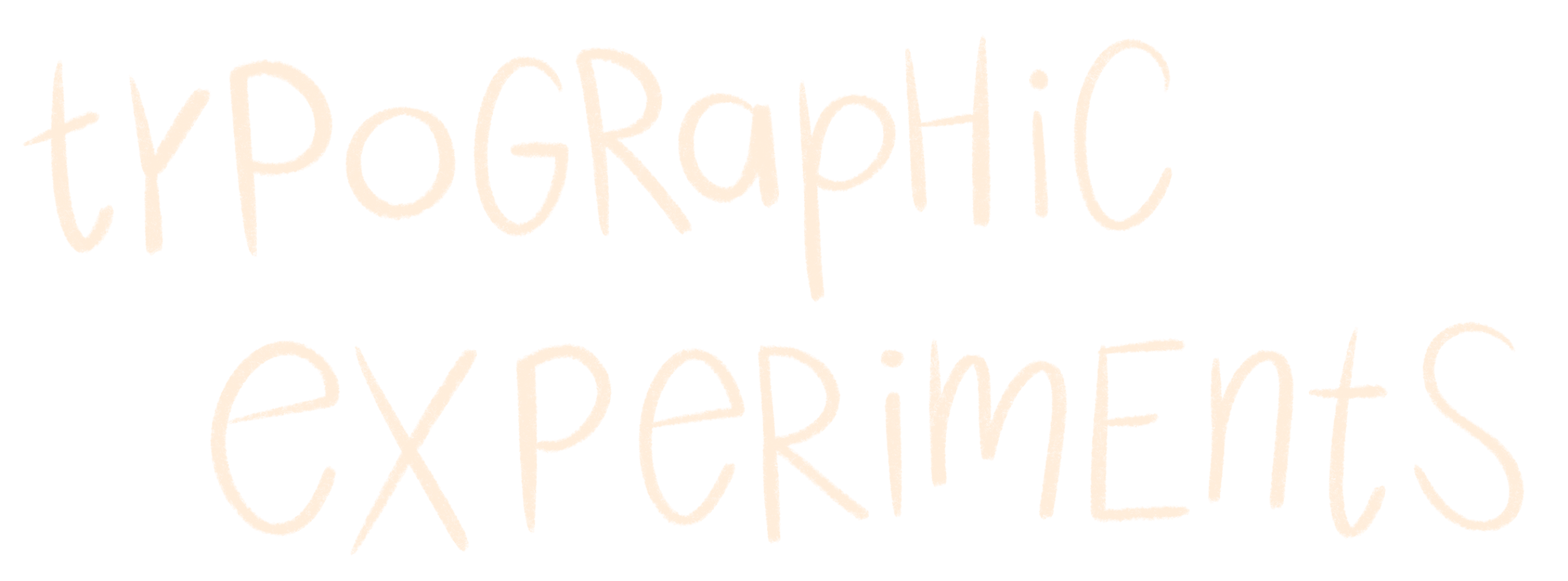 typographic experiments